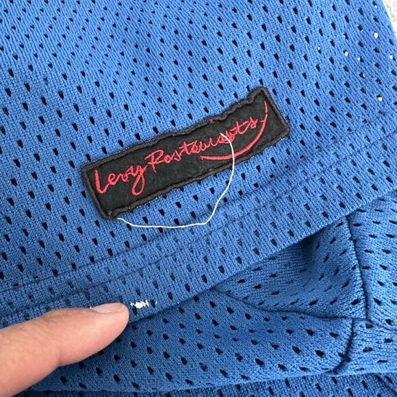 Dodgers T Shirt/Warm Up jersey Levy Restaurants The Ericson Group Button Up 2XL - Picture 7 of 10